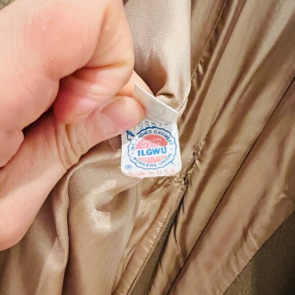 Larry Levine Women's Double Breasted Peacoat Wool Over Coat Size 14 - Picture 11 of 16